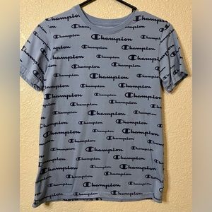 Champion Tee Youth Large Blue